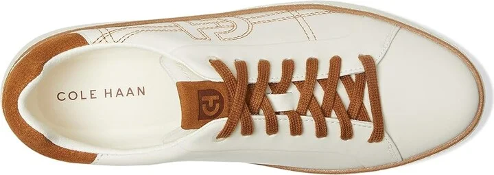 Cole Haan Grandpro Topspin Sneaker Women's Shoes Ivroy/Tobacco Suede : 9.5 B - Medium, Textile/Leather - Image 2