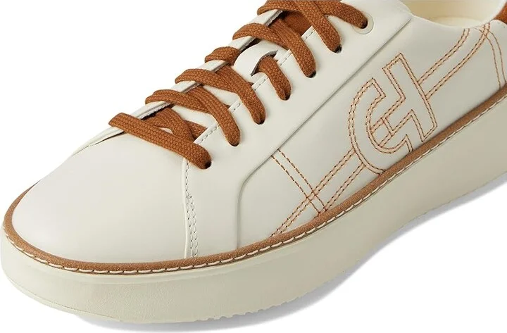 Cole Haan Grandpro Topspin Sneaker Women's Shoes Ivroy/Tobacco Suede : 9.5 B - Medium, Textile/Leather - Image 7