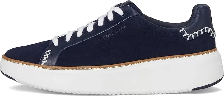 Cole Haan Grandpro Topspin Sneaker Women's Shoes Midnight Moon Suede : 8.5 C - Wide, Textile/Leather - Image 6