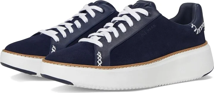 Cole Haan Grandpro Topspin Sneaker Women's Shoes Midnight Moon Suede : 8.5 C - Wide, Textile/Leather