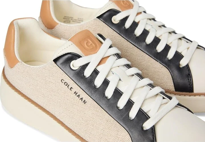 Cole Haan Grandpro Topspin Sneaker Women's Shoes Natural Canvans : 6.5 B - Medium, Textile/Leather - Image 7