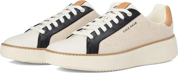 Cole Haan Grandpro Topspin Sneaker Women's Shoes Natural Canvans : 6.5 B - Medium, Textile/Leather