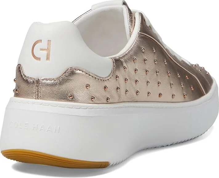 Cole Haan Grandpro Topspin Sneaker Women's Shoes Rose Gold/Micro Studs : 8 B - Medium, Textile/Leather - Image 4