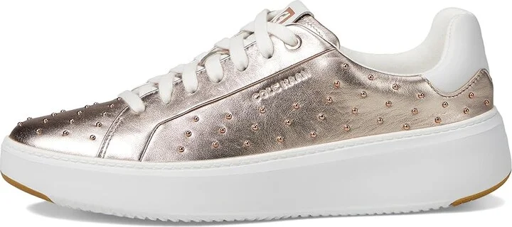 Cole Haan Grandpro Topspin Sneaker Women's Shoes Rose Gold/Micro Studs : 8 B - Medium, Textile/Leather - Image 6