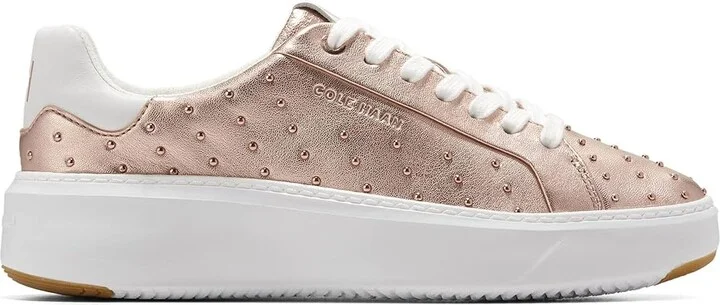 Cole Haan Grandpro Topspin Sneaker Women's Shoes Rose Gold/Micro Studs : 8 B - Medium, Textile/Leather - Image 7