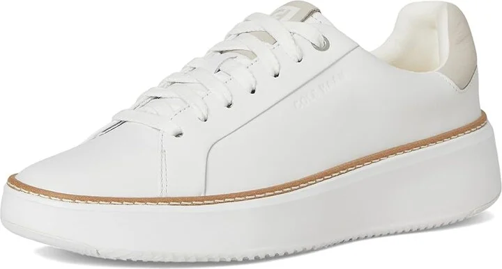 Cole Haan Grandpro Topspin Sneaker Women's Shoes White/Dove : 10 B - Medium, Textile/Leather - Image 5