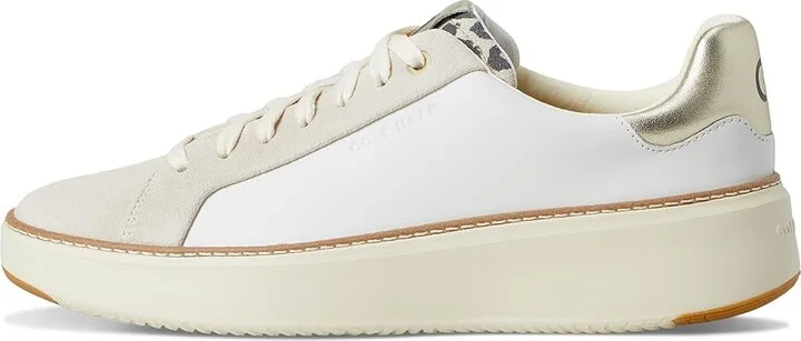 Cole Haan Grandpro Topspin Sneaker Women's Shoes White/Leopard Print : 10 B - Medium, Textile/Leather - Image 6