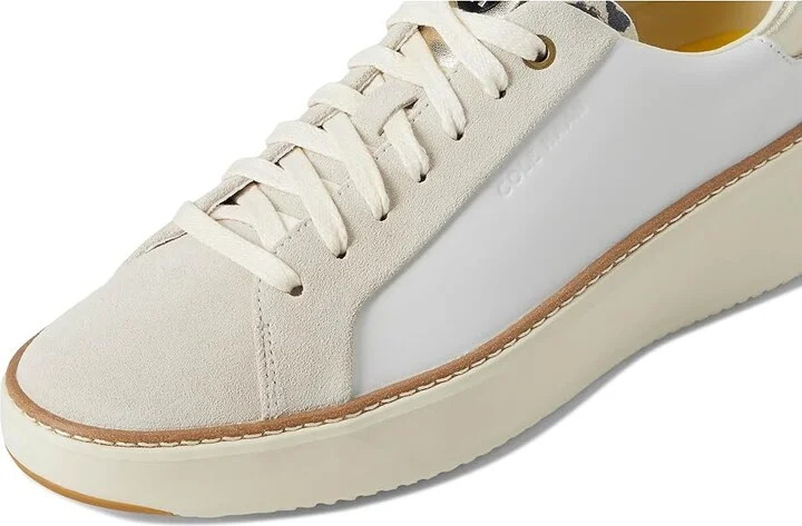 Cole Haan Grandpro Topspin Sneaker Women's Shoes White/Leopard Print : 10 B - Medium, Textile/Leather - Image 7