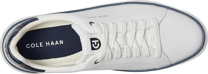 Cole Haan Grandpro Topspin Sneaker Women's Shoes White/Navy Croc Print : 5 C - Wide, Textile/Leather - Image 2