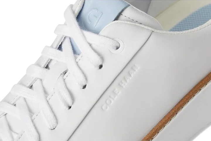 Cole Haan Grandpro Topspin Sneaker Women's Shoes White/Skyway : 5 B - Medium, Textile/Leather - Image 7
