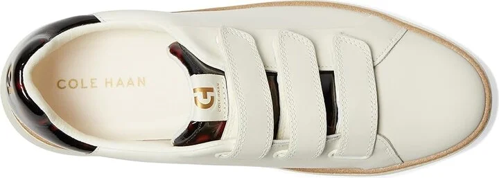 Cole Haan Grandpro Topspin Triple Strap Sneakers Women's Shoes Ivory/Tortoise Patent : 8 B - Medium, Leather - Image 2