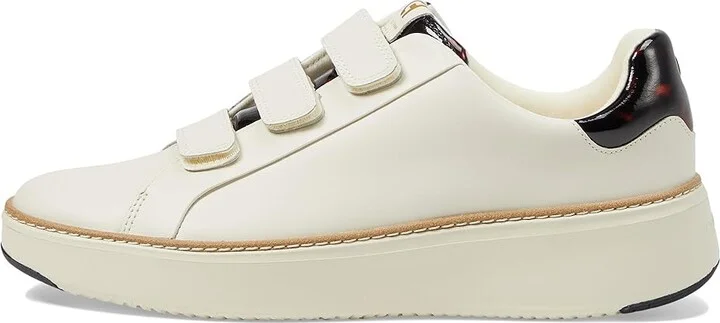 Cole Haan Grandpro Topspin Triple Strap Sneakers Women's Shoes Ivory/Tortoise Patent : 8 B - Medium, Leather - Image 6