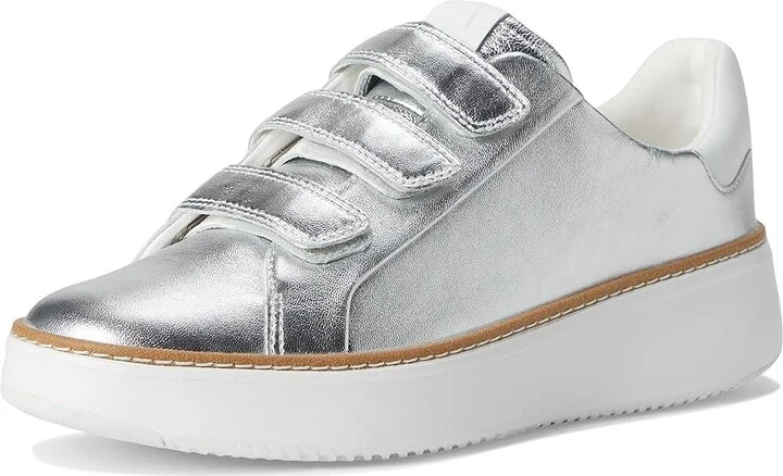 Cole Haan Grandpro Topspin Triple Strap Sneakers Women's Shoes Silver Talca/Opticptic White : 6.5 B - Medium, Leather - Image 5