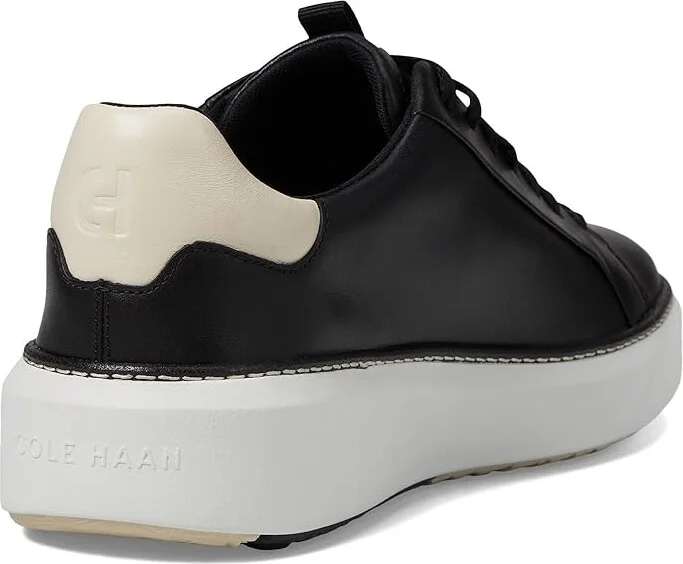 Cole Haan GrandPro Topspin Waterproof Golf Shoes Women's Shoes Black/Whitecap Gray/Optic White : 10 C - Wide, Leather/Rubber - Image 4