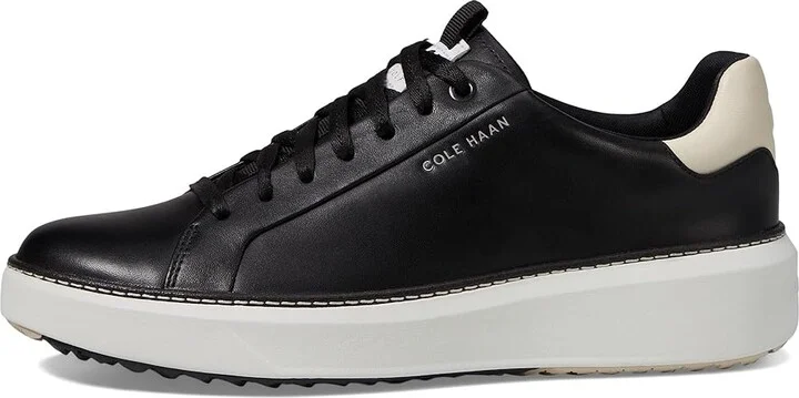 Cole Haan GrandPro Topspin Waterproof Golf Shoes Women's Shoes Black/Whitecap Gray/Optic White : 10 C - Wide, Leather/Rubber - Image 6