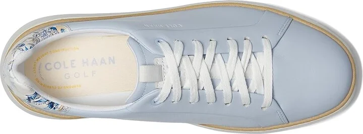 Cole Haan GrandPro Topspin Waterproof Golf Shoes Women's Shoes Heather/Sesame/Optic White : 10 B - Medium, Leather/Rubber - Image 2