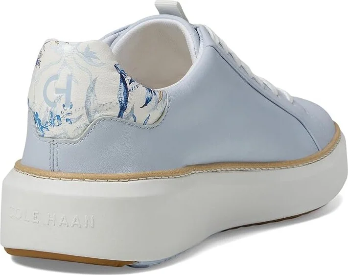 Cole Haan GrandPro Topspin Waterproof Golf Shoes Women's Shoes Heather/Sesame/Optic White : 10 B - Medium, Leather/Rubber - Image 4
