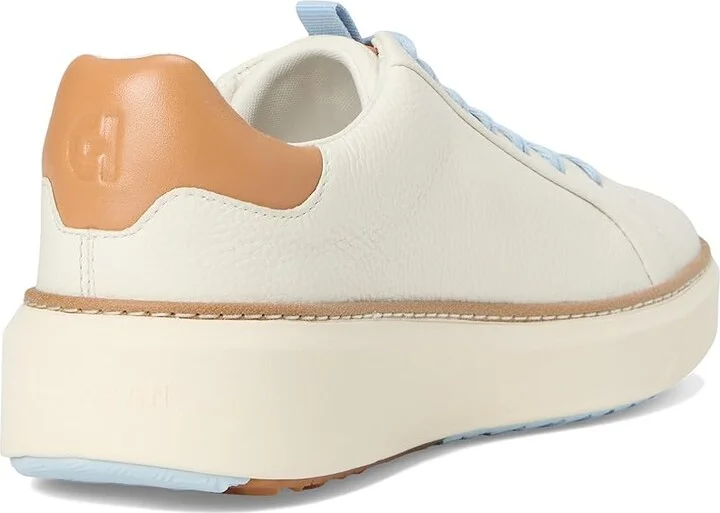 Cole Haan GrandPro Topspin Waterproof Golf Shoes Women's Shoes Ivory/Biscuit/Skyway : 5 B - Medium, Leather/Rubber - Image 4
