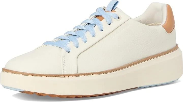 Cole Haan GrandPro Topspin Waterproof Golf Shoes Women's Shoes Ivory/Biscuit/Skyway : 5 B - Medium, Leather/Rubber - Image 5