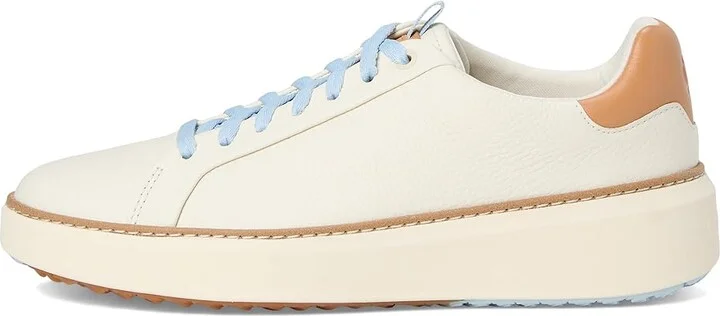 Cole Haan GrandPro Topspin Waterproof Golf Shoes Women's Shoes Ivory/Biscuit/Skyway : 5 B - Medium, Leather/Rubber - Image 6
