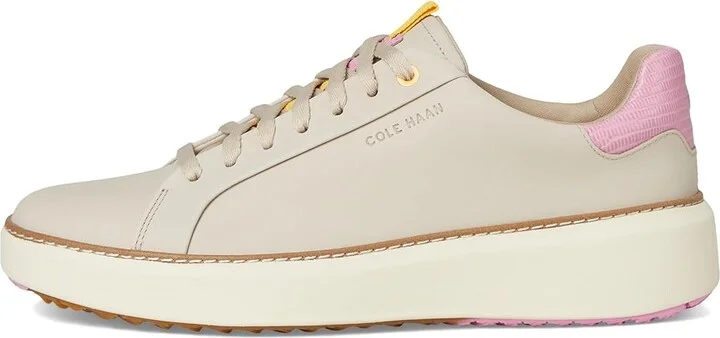 Cole Haan GrandPro Topspin Waterproof Golf Shoes Women's Shoes Light Sesame Nubuck : 8.5 B - Medium, Leather/Rubber - Image 6