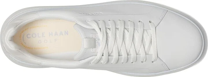 Cole Haan GrandPro Topspin Waterproof Golf Shoes Women's Shoes Optic White/Heather/Optic White : 7 B - Medium, Leather/Rubber - Image 2