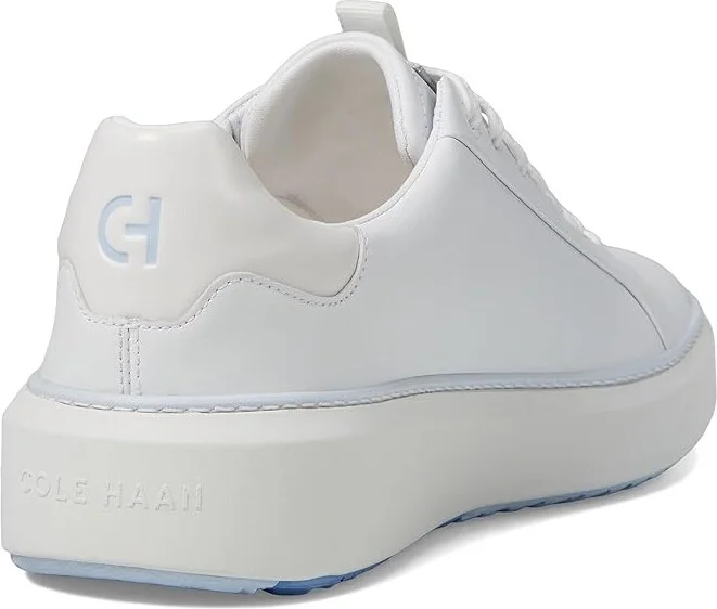 Cole Haan GrandPro Topspin Waterproof Golf Shoes Women's Shoes Optic White/Heather/Optic White : 7 B - Medium, Leather/Rubber - Image 4
