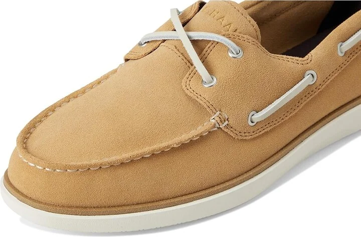 Cole Haan Grandpro Windward Boat Shoe Men's Lace-up Boots Biscuit Suede/Silver Birch/Ivory : 10 D - Medium - Image 7