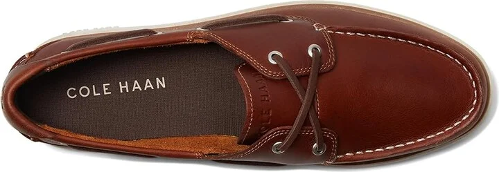 Cole Haan Grandpro Winward Boat Shoe Men's Lace-up Boots British Tan/Madeira/Ivory : 10.5 D - Medium, Leather/Suede - Image 2