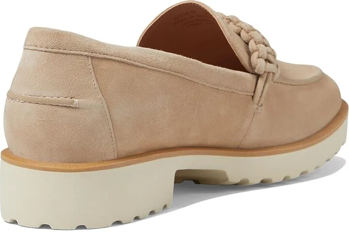 Cole Haan Greta Loafers Women's Flat Shoes Dark Latte Suede : 8 B - Medium, Leather - Image 4