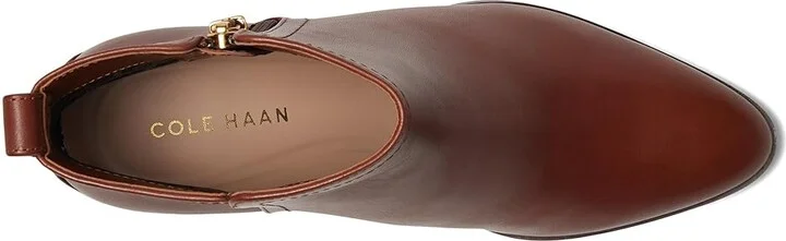 Cole Haan Haisley Ankle Bootie Women's Boots Dark Cuoio Leather : 11 B - Medium - Image 2