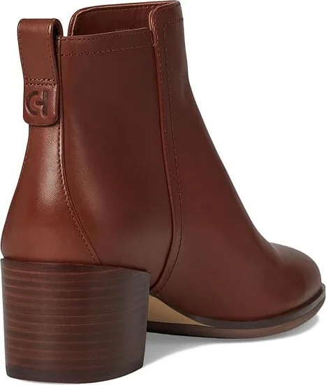 Cole Haan Haisley Ankle Bootie Women's Boots Dark Cuoio Leather : 11 B - Medium - Image 4