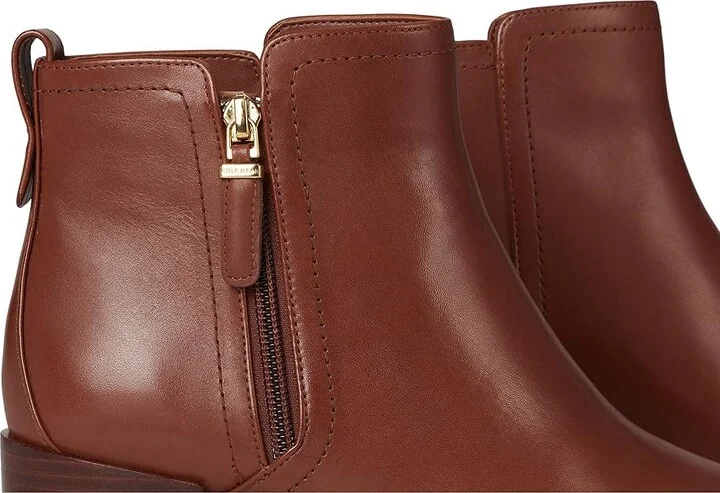 Cole Haan Haisley Ankle Bootie Women's Boots Dark Cuoio Leather : 11 B - Medium - Image 7