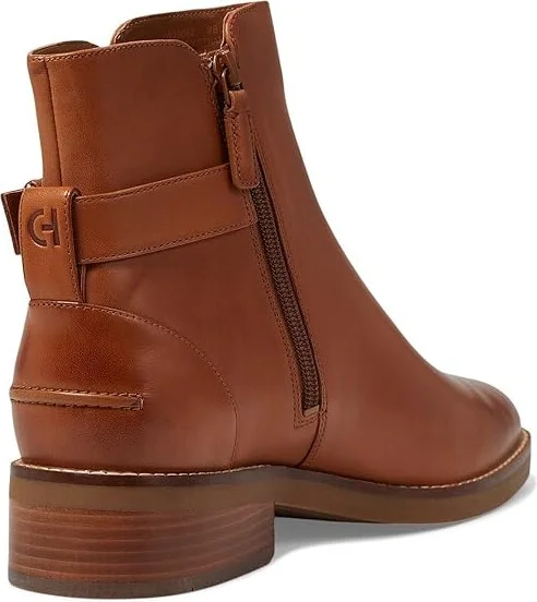Cole Haan Hampshire Buckle Bootie Women's Boots British Tan Leather : 5.5 C - Wide - Image 4