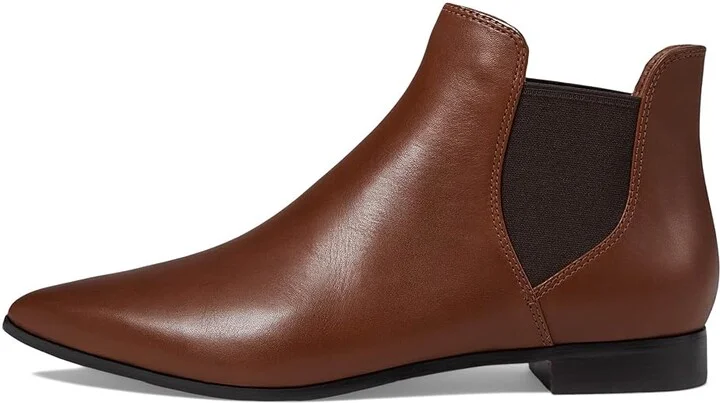Cole Haan Hara Bootie Women's Shoes Dark Cuoio Leather : 5.5 B - Medium, Suede/Leather - Image 5