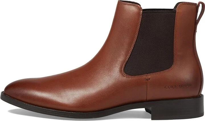 Cole Haan Hawthorne Chelsea Boot Men's Boots British Tan : 7 D - Medium, Leather - Image 5