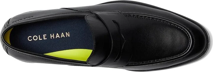 Cole Haan Hawthorne Penny Loafer Men's Shoes Black : 11 D - Medium, Leather/Synthetic - Image 2