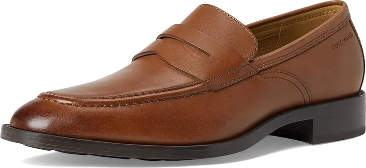 Cole Haan Hawthorne Penny Loafer Men's Shoes Habana : 10 D - Medium, Leather/Synthetic - Image 5