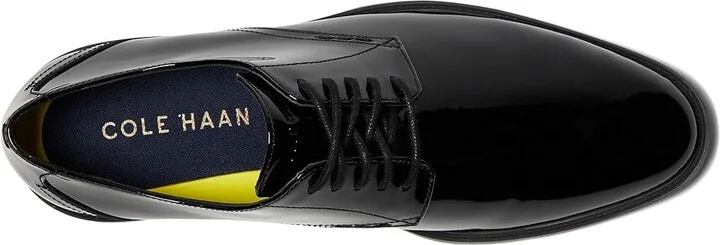 Cole Haan Hawthorne Plain Oxford Men's Shoes Black Patent/Black : 7.5 D - Medium, Leather - Image 2