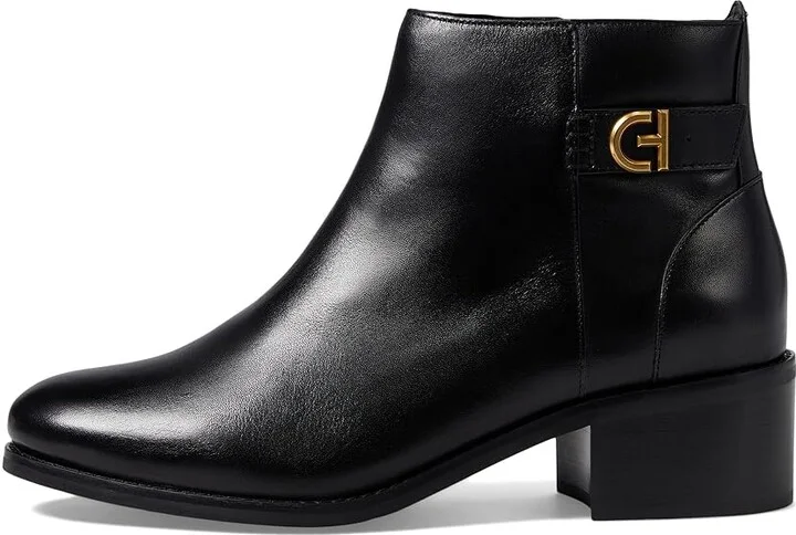 Cole Haan Holis Buckle Bootie Women's Boots Black Leather : 8 B - Medium - Image 5