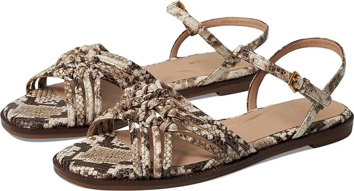 Cole Haan Jitney Knot Sandals Women's Sandals Sandollar Soho Snake Prnt Leather : 9.5 B - Medium