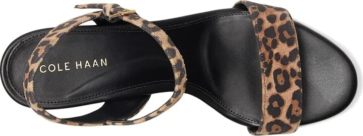Cole Haan Josie Block Heel Sandals (65mm) Women's Sandals Leopard Print Suede : 10 B - Medium, Leather - Image 2