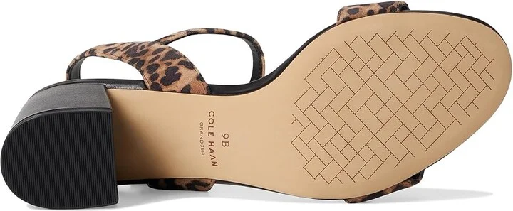 Cole Haan Josie Block Heel Sandals (65mm) Women's Sandals Leopard Print Suede : 10 B - Medium, Leather - Image 3