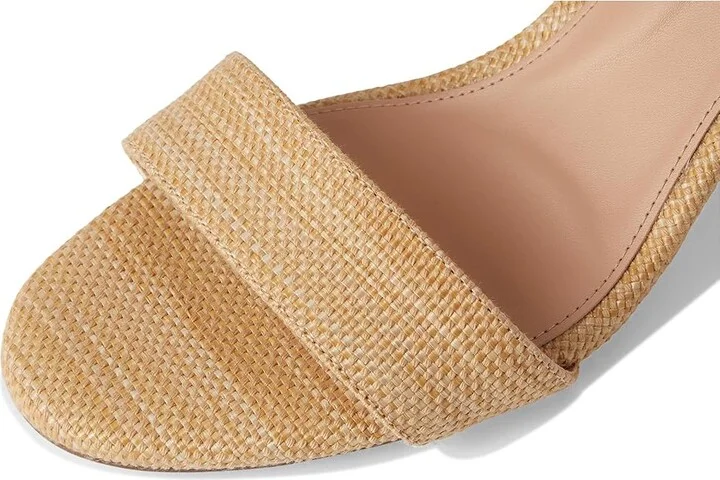 Cole Haan Josie Block Heel Sandals (65mm) Women's Sandals Raffia : 9.5 B - Medium, Leather - Image 7