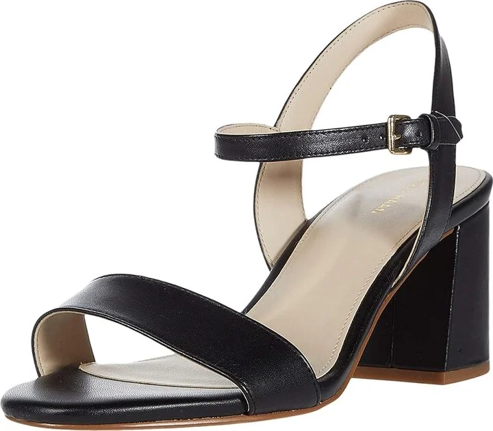 Cole Haan Josie Block Heel Sandals 65mm Women's Shoes Black Leather : 10 B - Medium - Image 2
