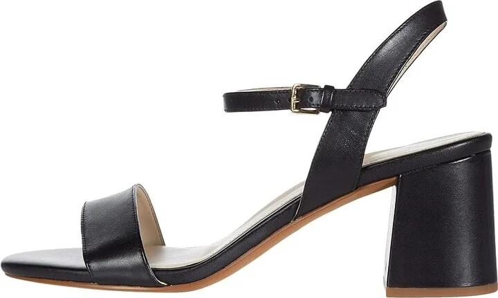 Cole Haan Josie Block Heel Sandals 65mm Women's Shoes Black Leather : 10 B - Medium - Image 7