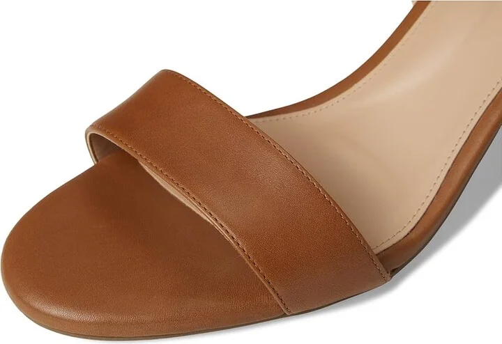 Cole Haan Josie Block Heel Sandals 65mm Women's Shoes British Tan Leather : 9.5 B - Medium, Rubber - Image 7