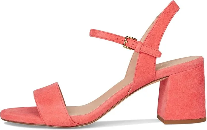 Cole Haan Josie Block Heel Sandals 65mm Women's Shoes Dubarry Suede : 9 B - Medium, Leather - Image 6