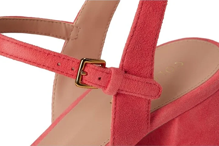 Cole Haan Josie Block Heel Sandals 65mm Women's Shoes Dubarry Suede : 9 B - Medium, Leather - Image 7