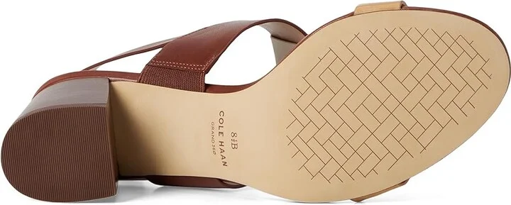 Cole Haan Josie T-Strap Sandals Women's Sandals Dark Cuoio Leather/Biscuit Leather : 6.5 B - Medium - Image 3